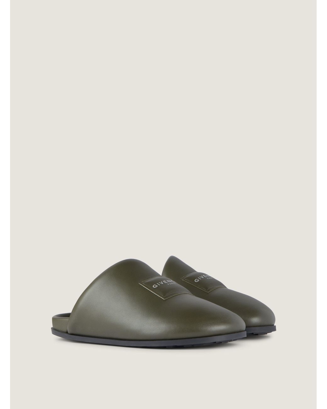 Mules Puffy en cuir nappa Givenchy pour homme en coloris Green