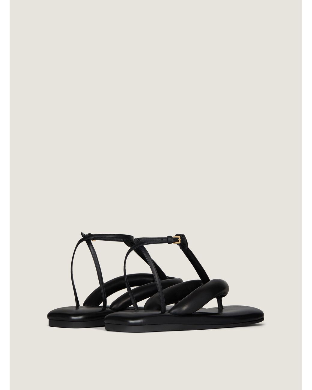 Givenchy Natural Boudoir Bicolor Thongs In Nappa Leather