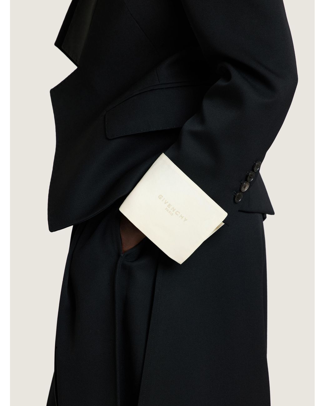 Givenchy Blue Reverse Lapel Jacket