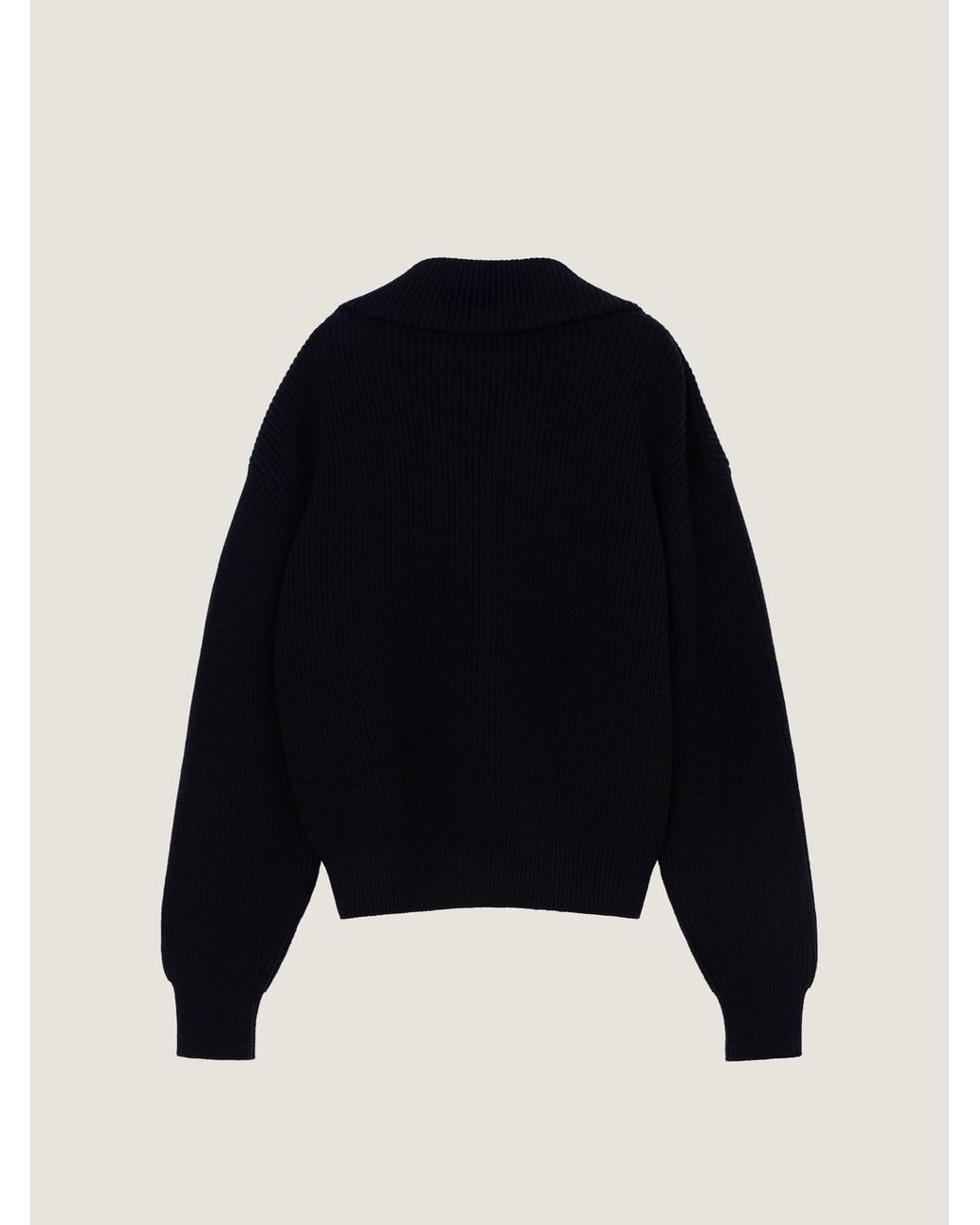 Pullover con zip in cotone e lana di Givenchy in Blue da Uomo