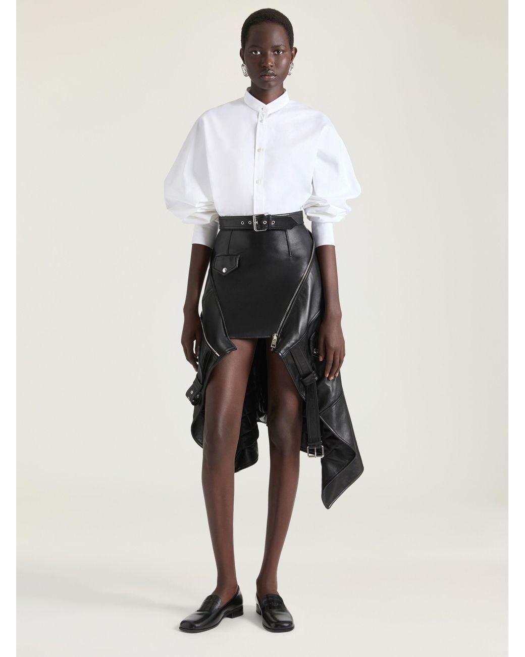 Givenchy White Cocoon Slashed Shirt