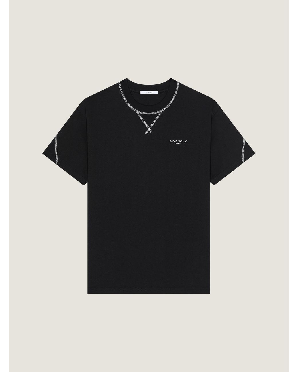 Givenchy Black Couture Seam T-Shirt for men