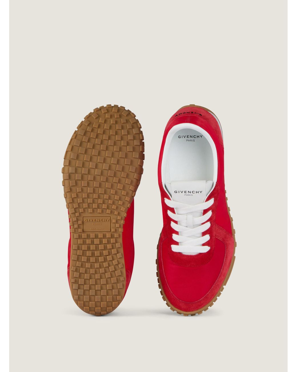 Sneakers Glide en nylon et suède Givenchy pour homme en coloris Red