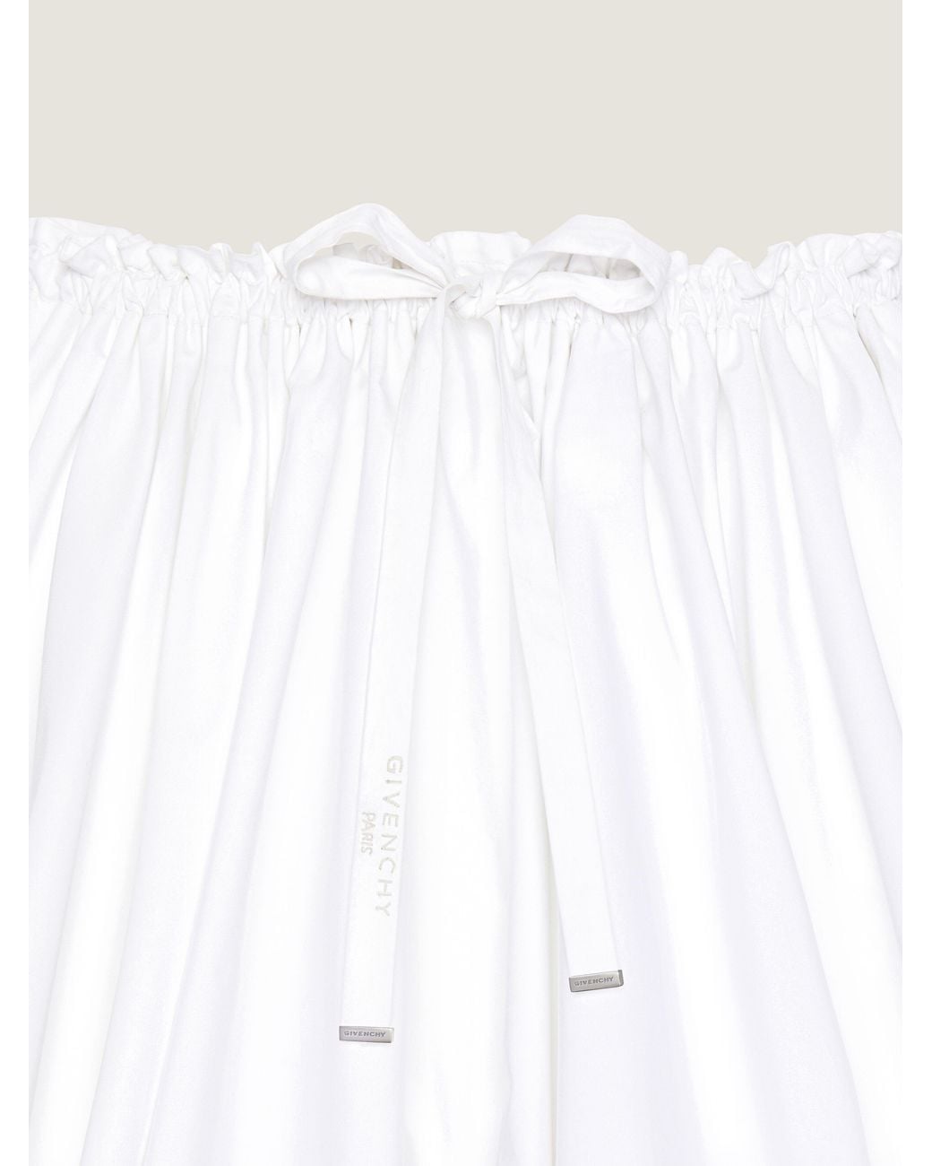 Givenchy White Mini Pleated Skirt