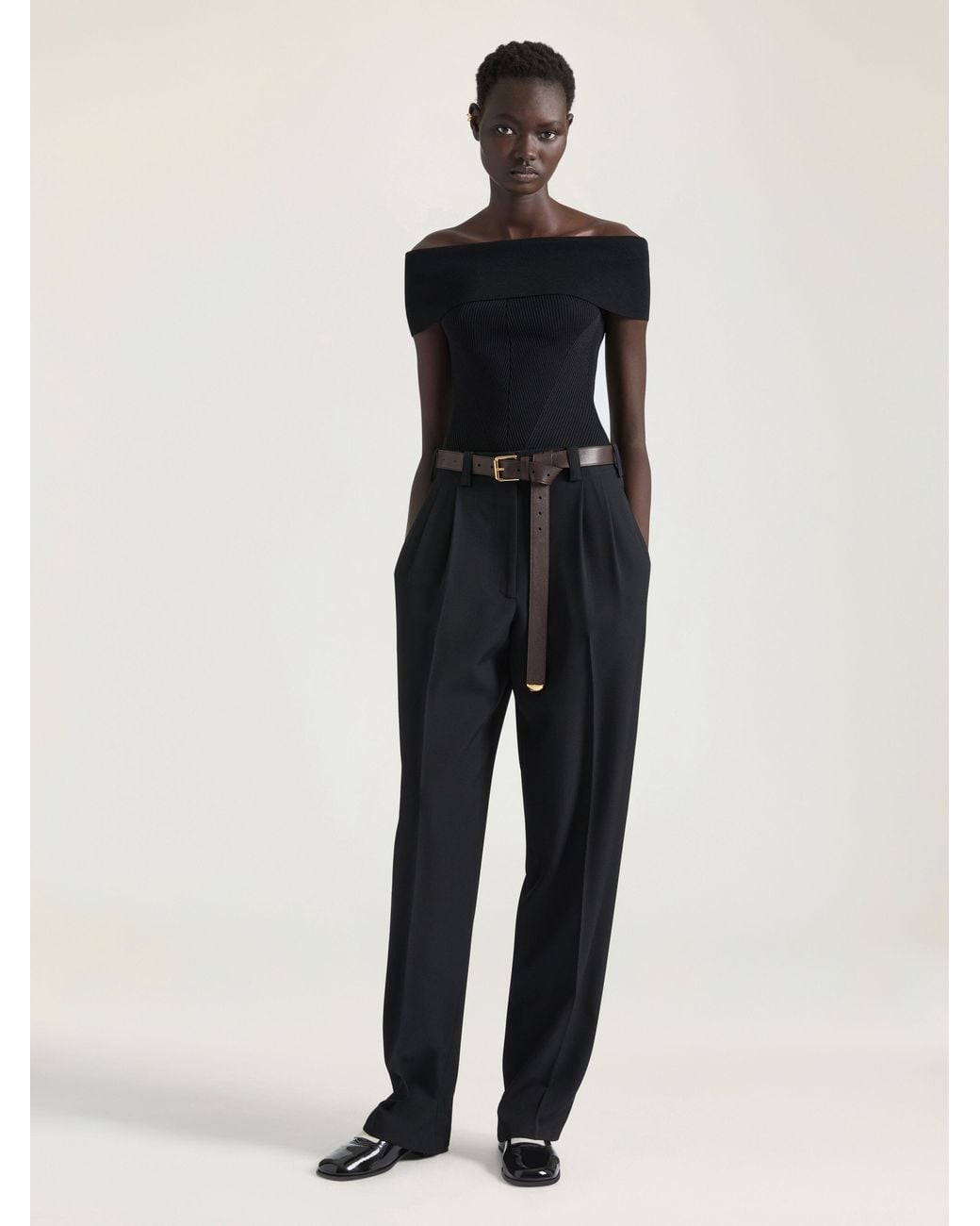 Givenchy Black Double Pleat Pants