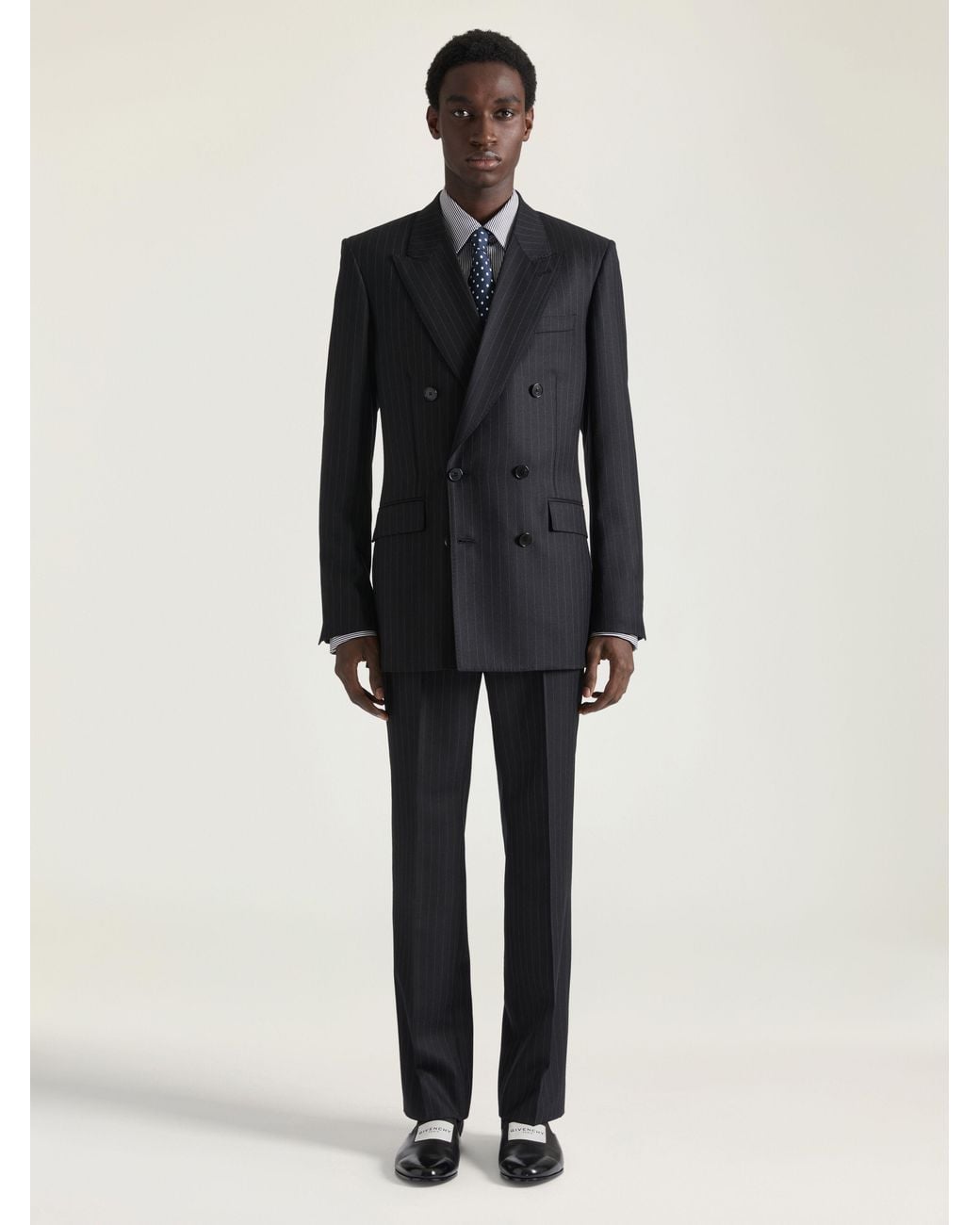 Givenchy Black Double Breasted Fitted Jacket for men