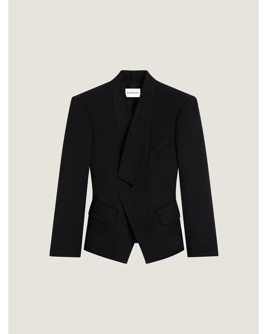 Givenchy Blue Reverse Lapel Jacket