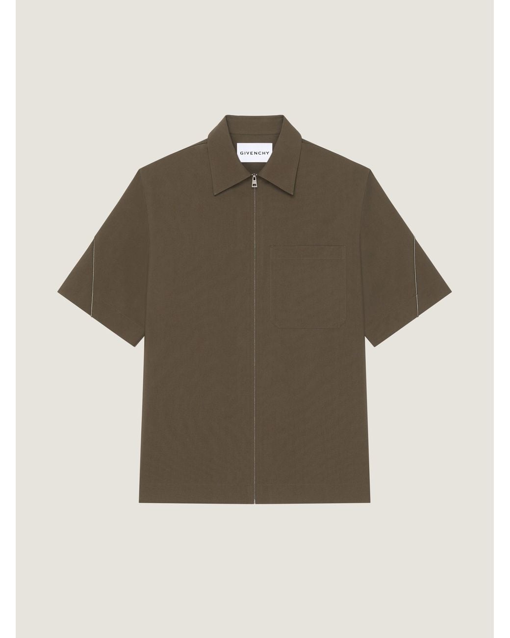 Givenchy Multicolor Couture Seam Zipped Shirt for men