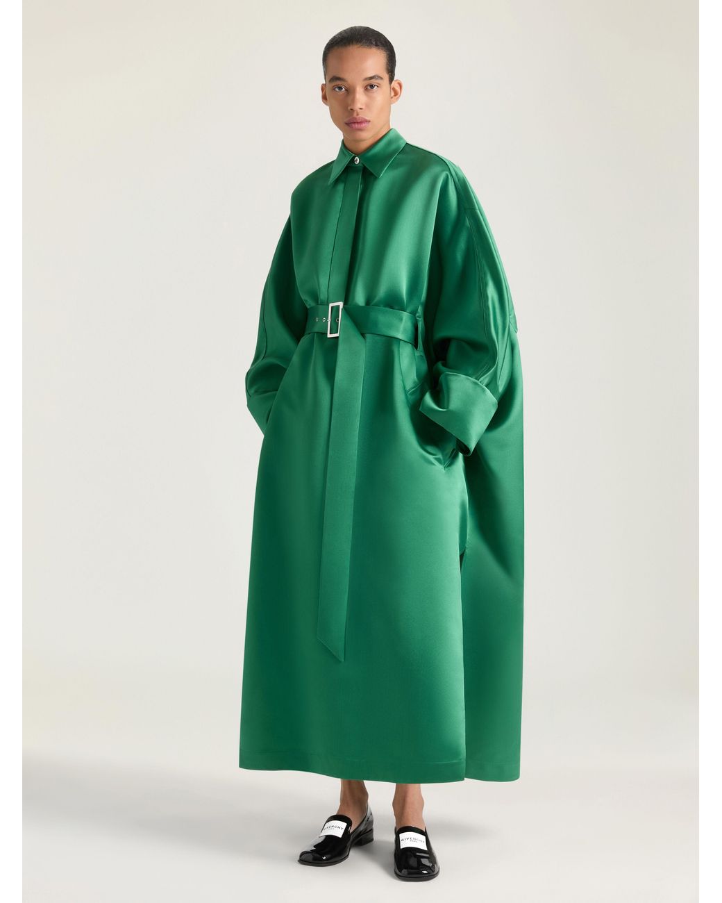 Givenchy Cocoon Dress in Green | Lyst