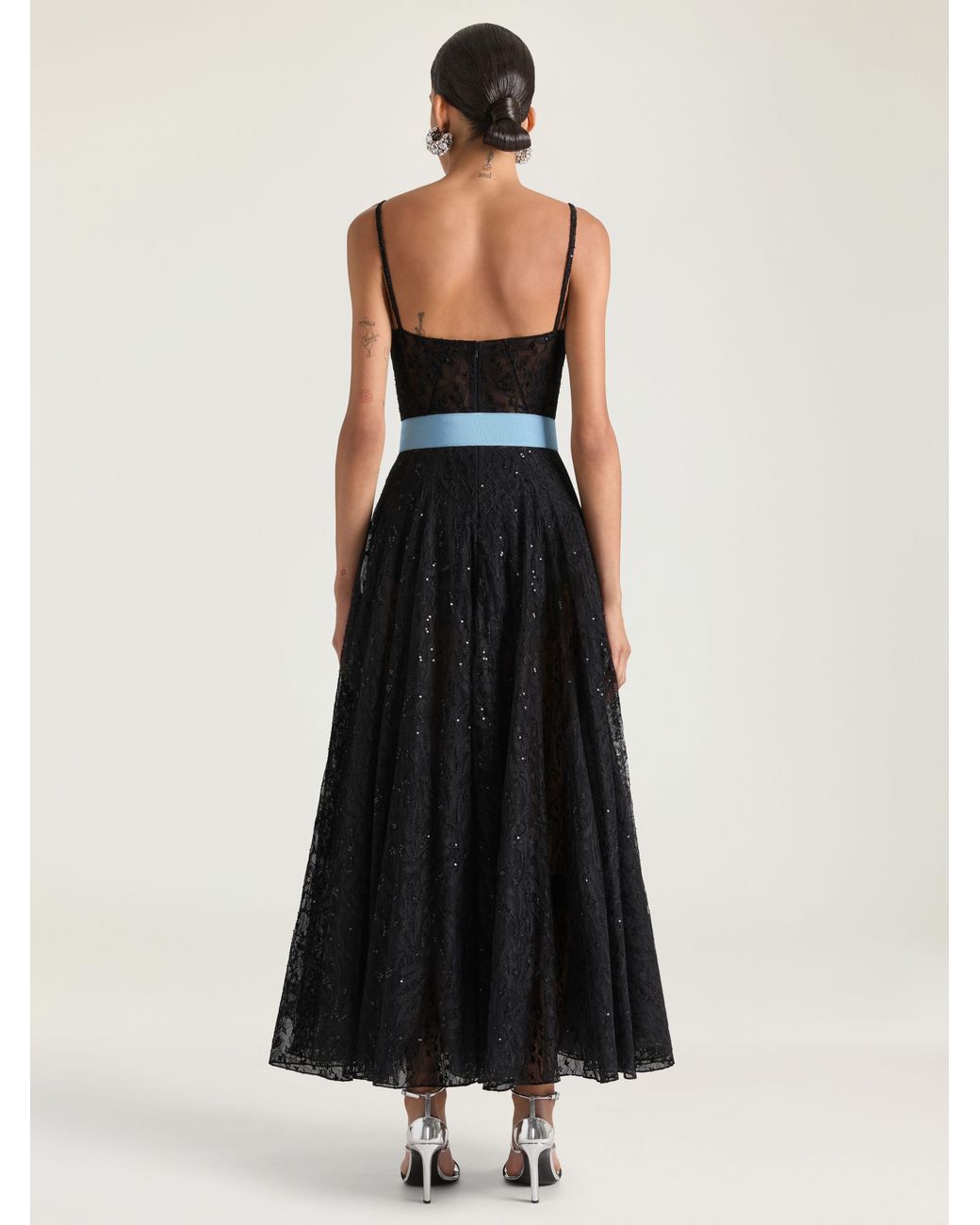Givenchy Black Sliced Evening Dress
