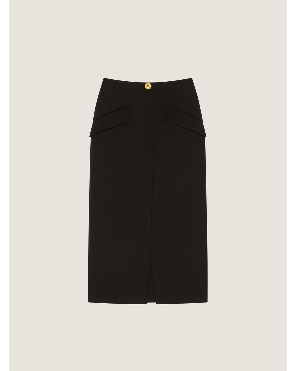 Givenchy Black Midi Skirt