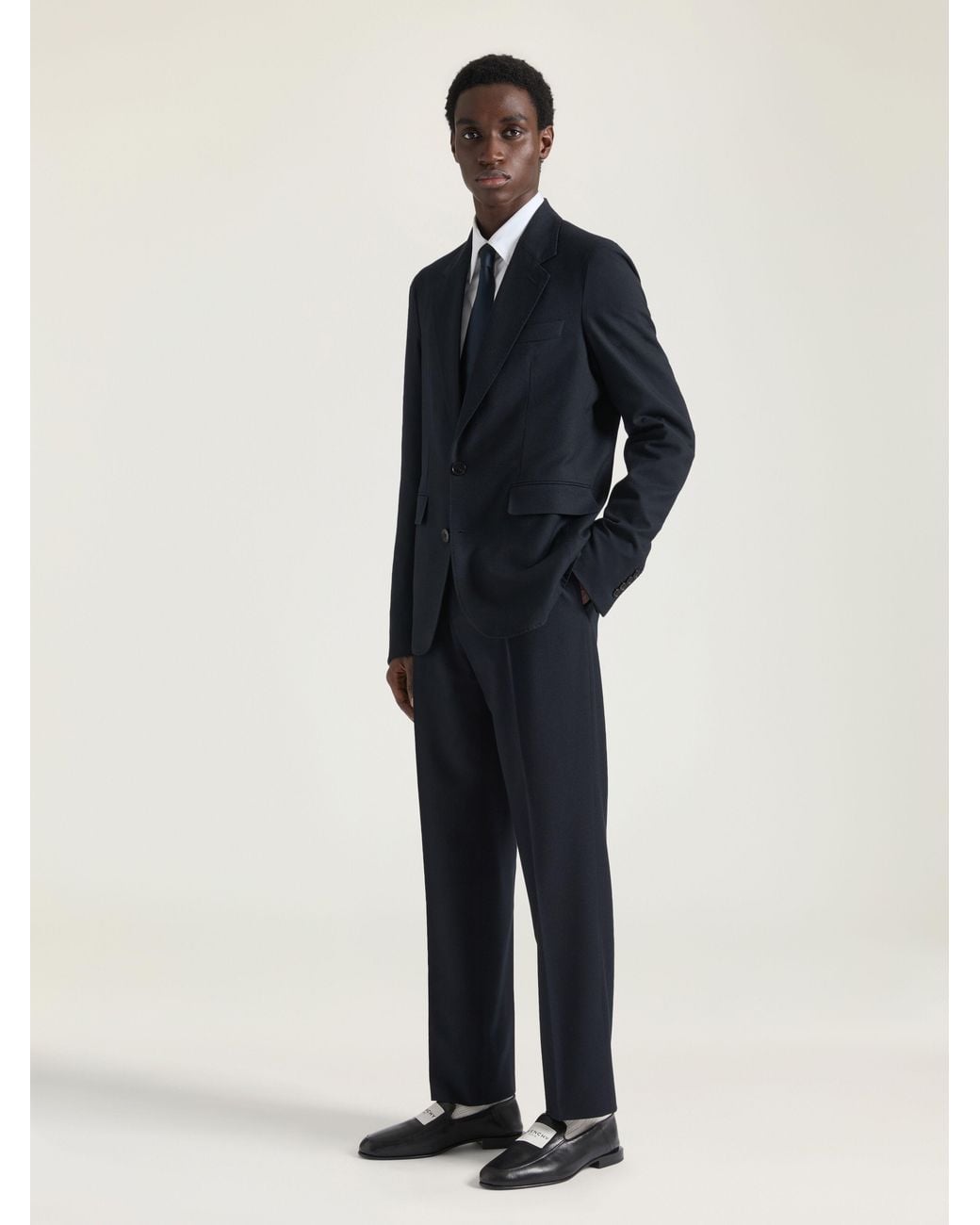 Givenchy Black Deconstructed Single Breasted Jacket for men