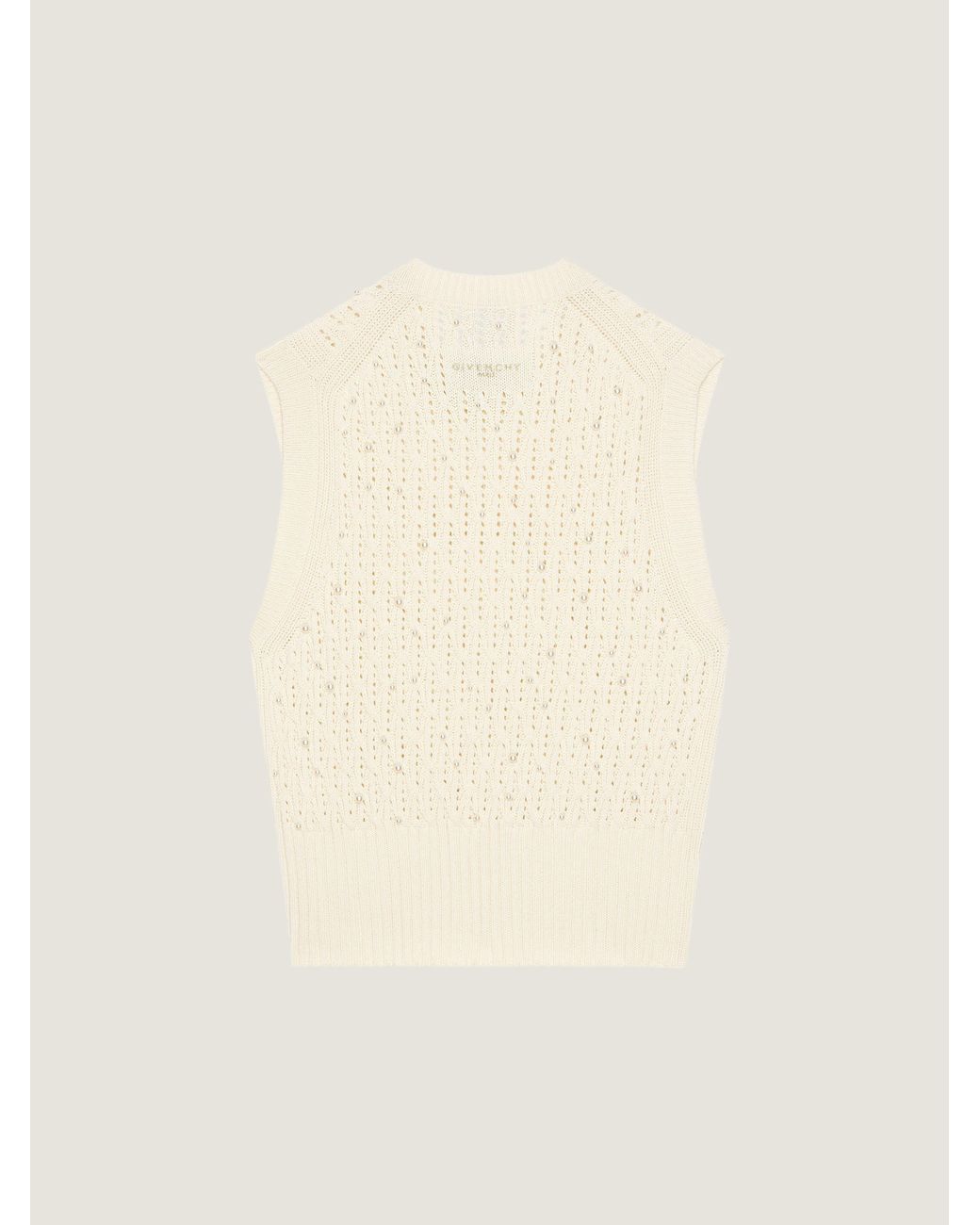 Givenchy Natural Sleeveless Sweater for men