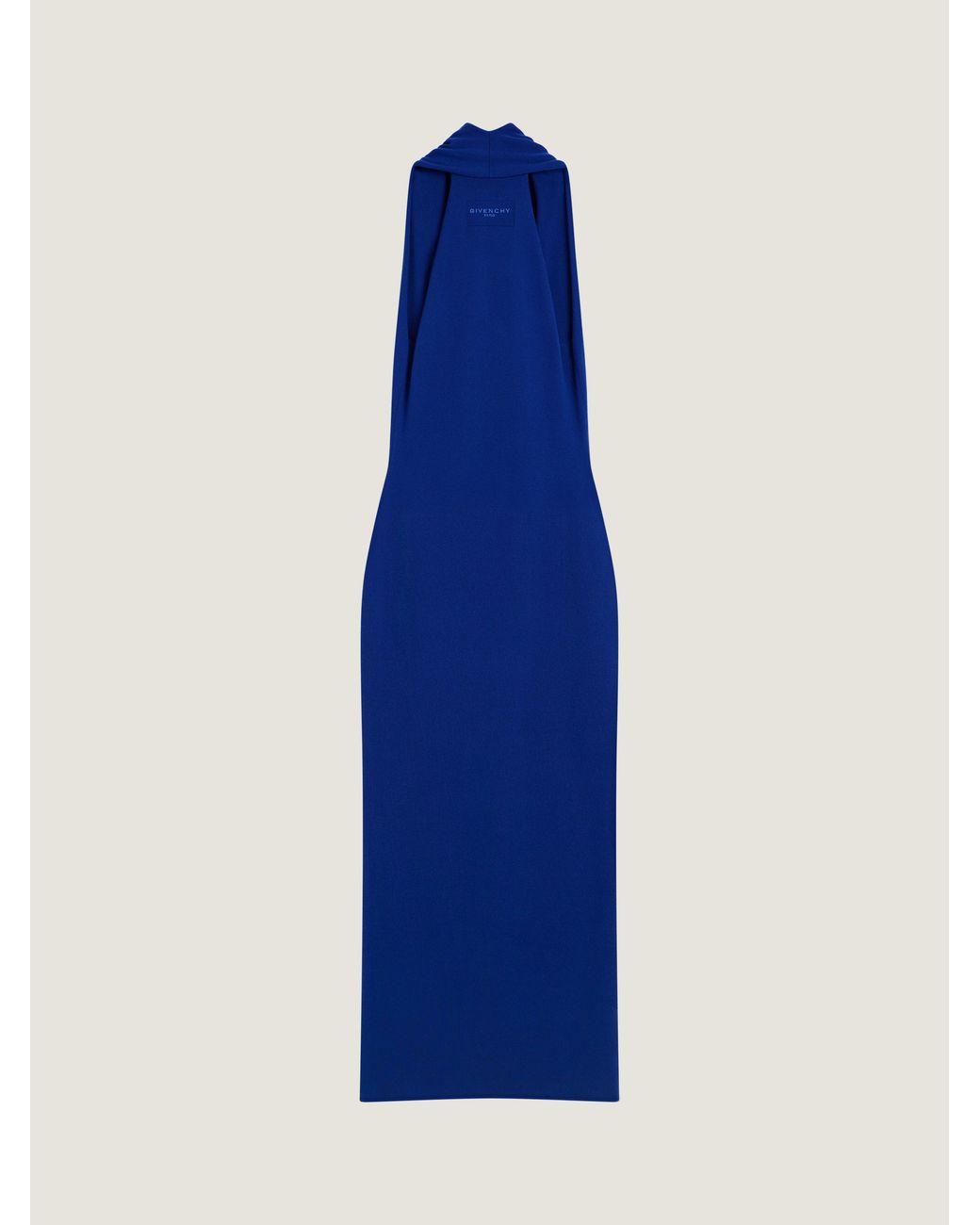 Givenchy Blue Long Draped Dress