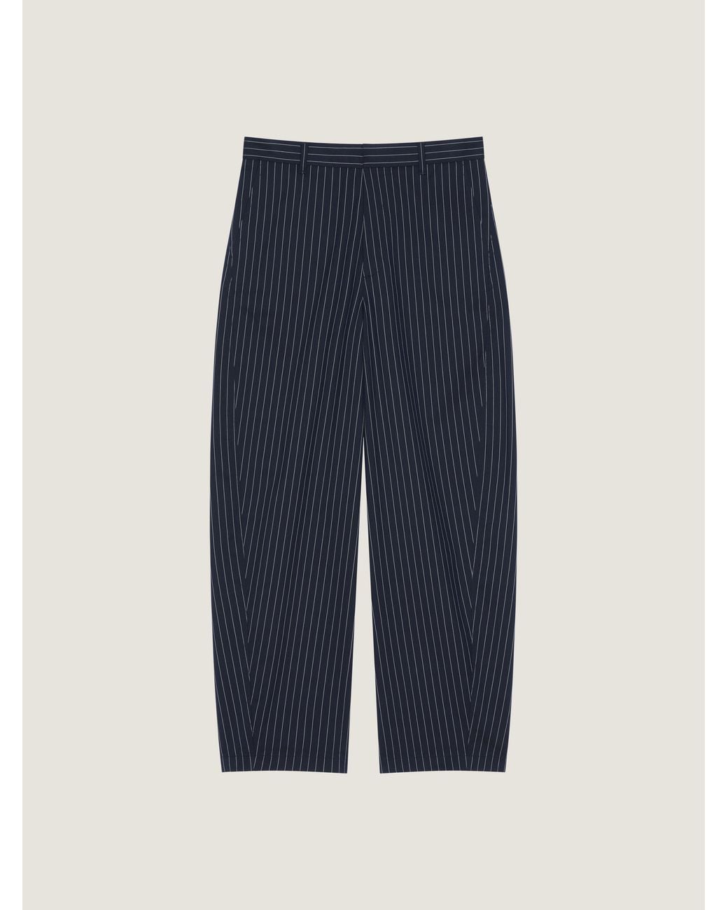 Givenchy Blue Couture Seam Striped Pants for men