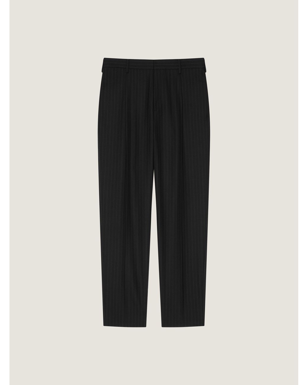 Givenchy Black Pinstriped Relaxed Fit Trousers for men
