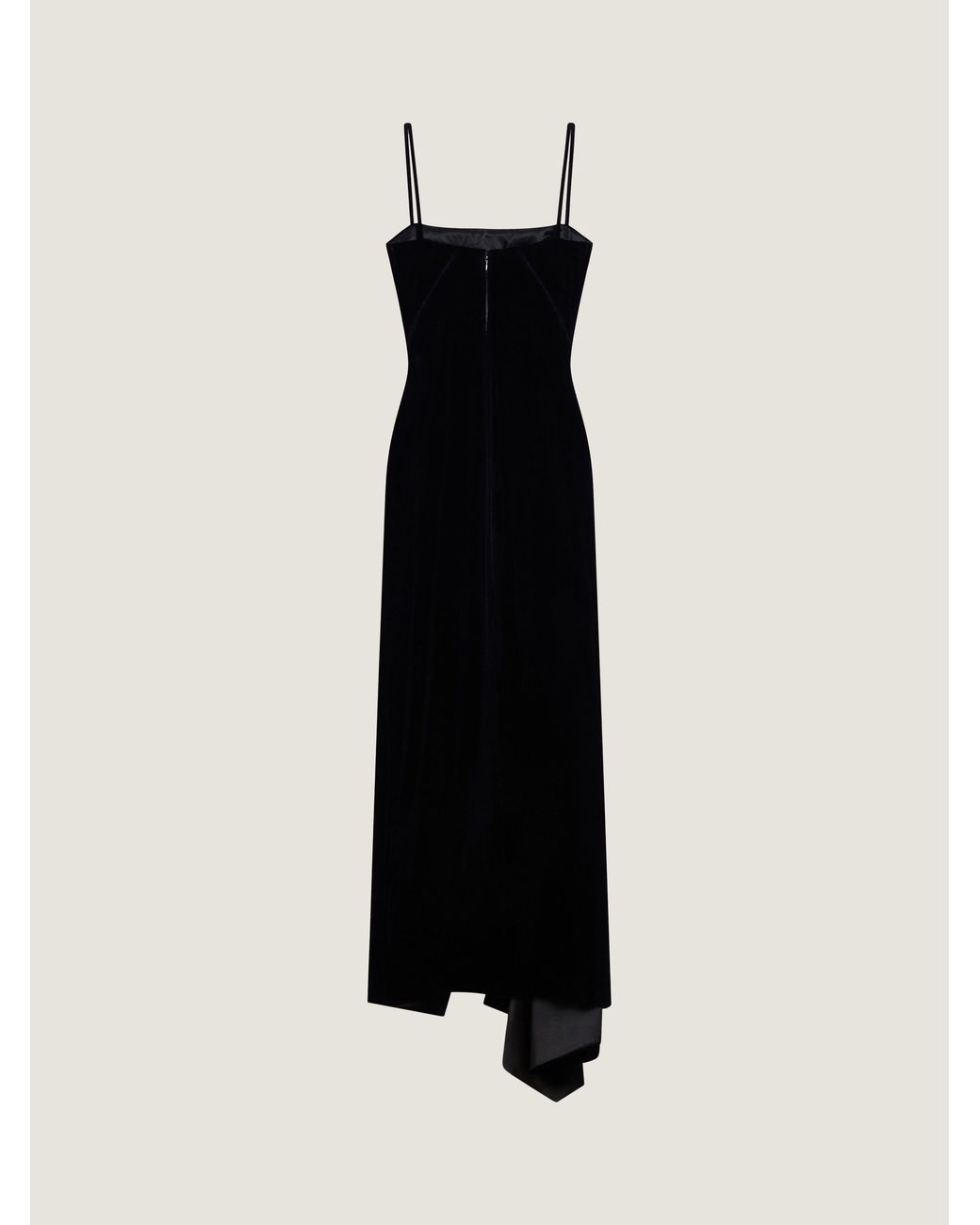 Givenchy Blue Sliced Long Slashed Dress