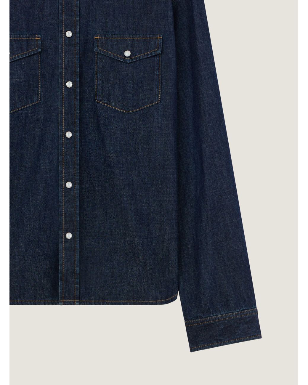 Givenchy Blue Western Shirt for men