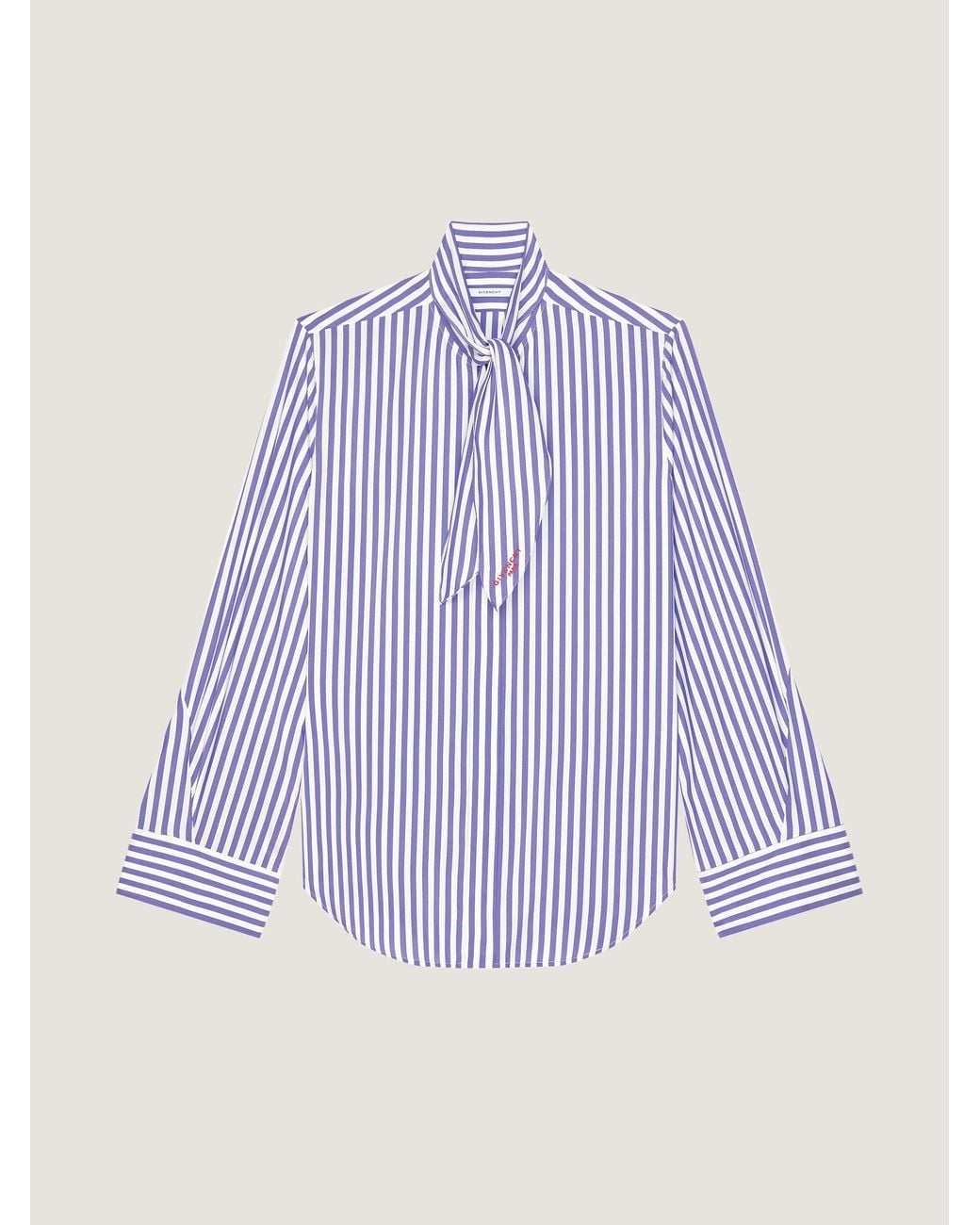 Givenchy Purple Cocoon Striped Shirt