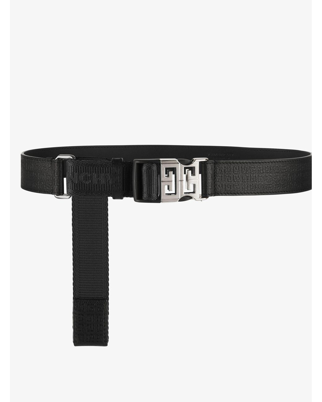 Givenchy Black Belt with Sparkling Buckle Givenchy - 3cm Crystal-Embellished Leather Belt - Black Givenchy main image 4