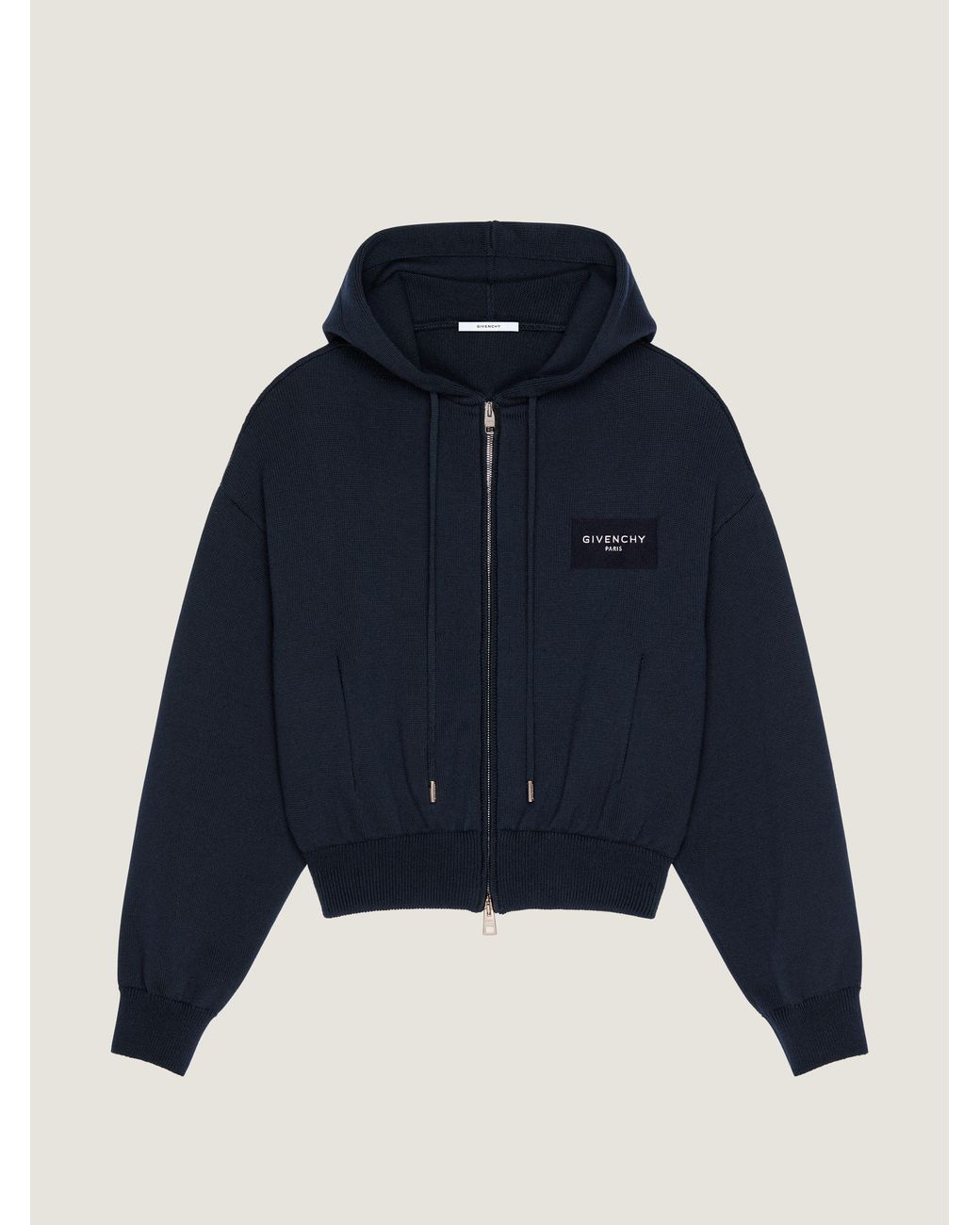 Givenchy Blue Zipped Hoodie