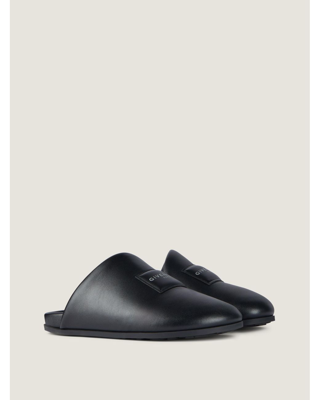 Mules Puffy en cuir nappa Givenchy pour homme en coloris Black