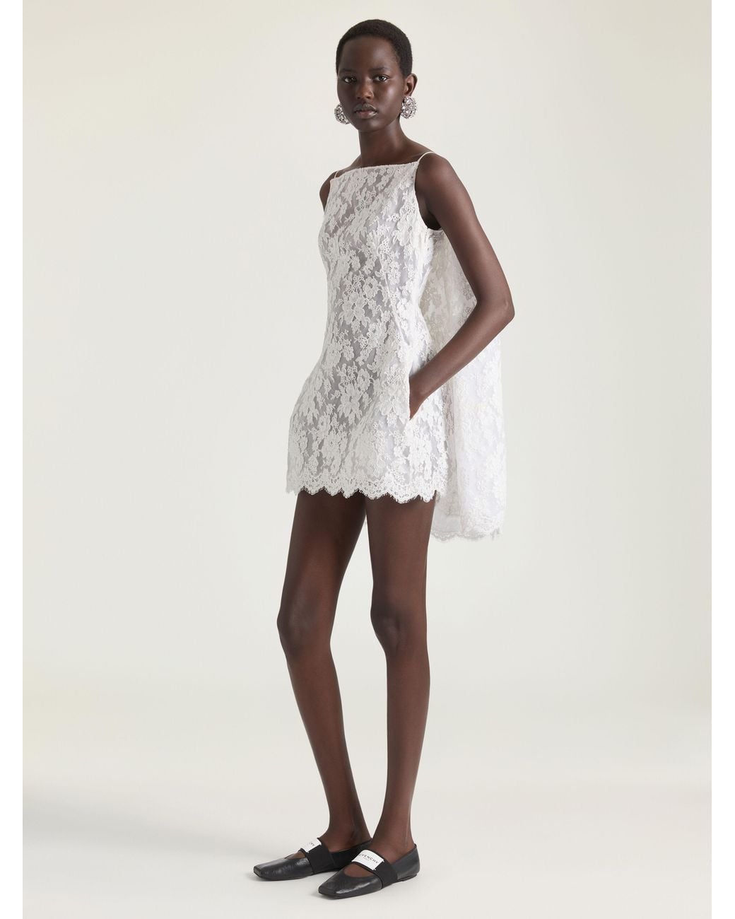 Givenchy White Sliced Mini Dress