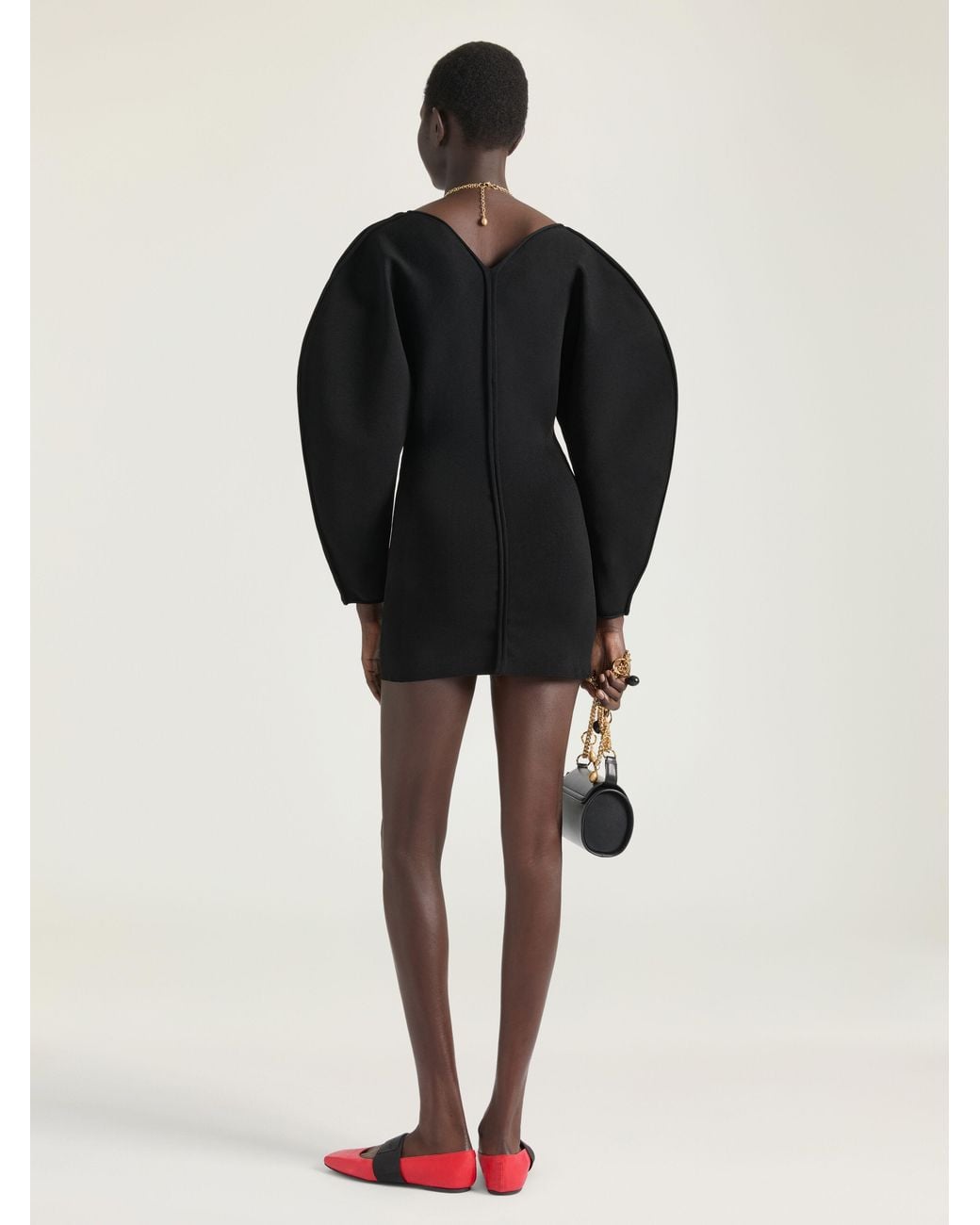 Abito mini Cocoon in maglia tecnica di Givenchy in Black