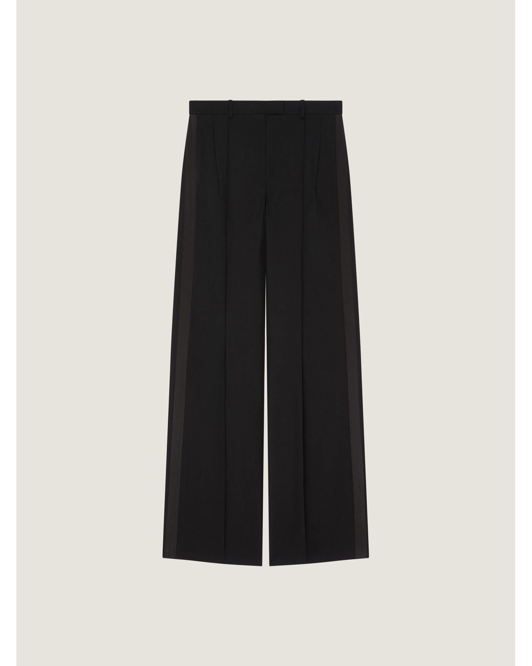 Givenchy Black Tuxedo Double Pleat Trousers