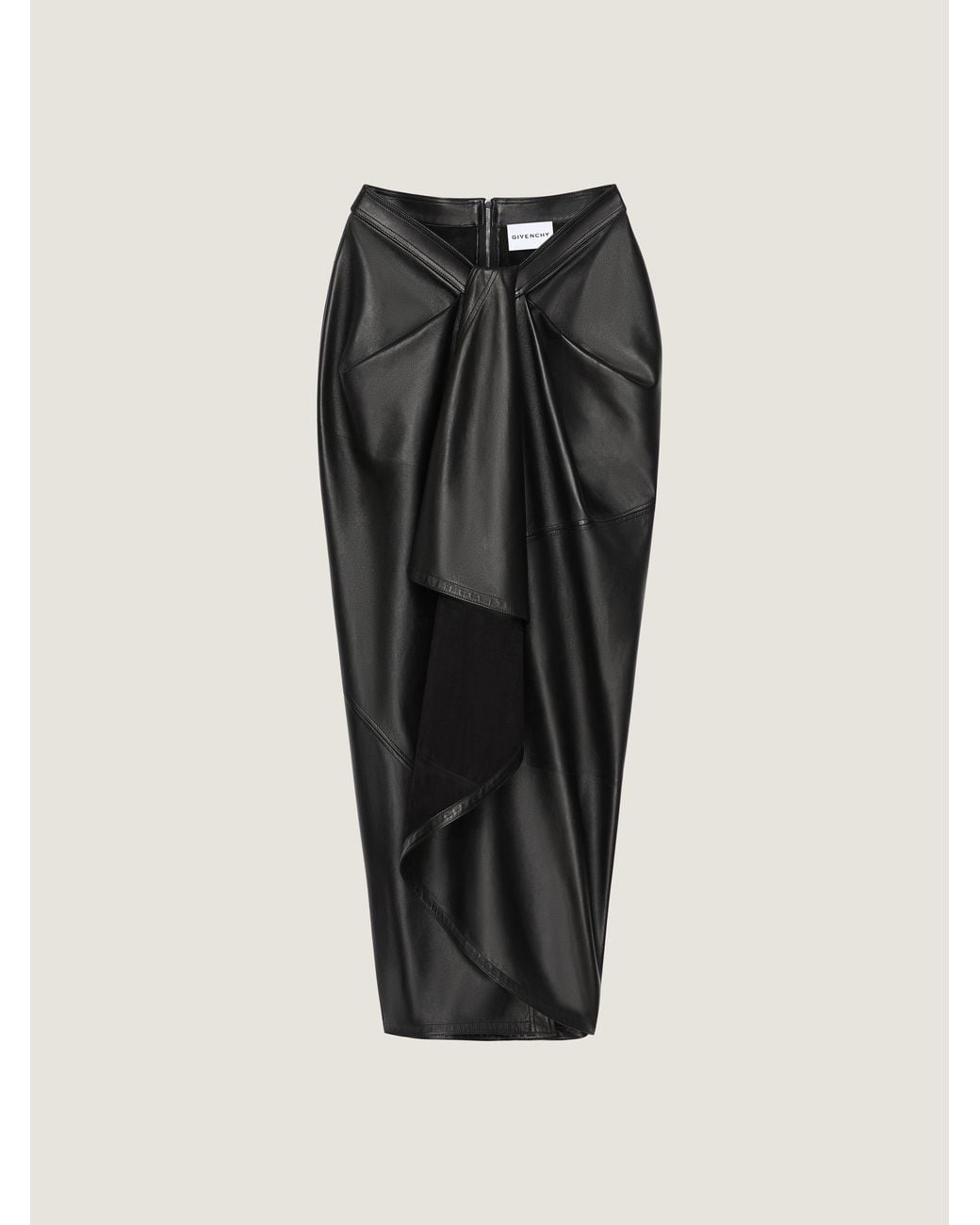 Givenchy Black Long Wrapped Skirt