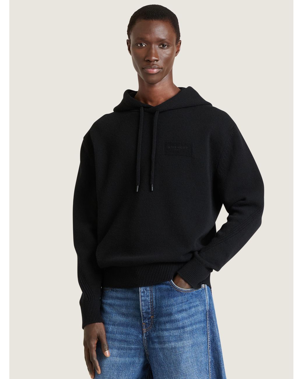 Givenchy Blue Couture Seam Hoodie for men