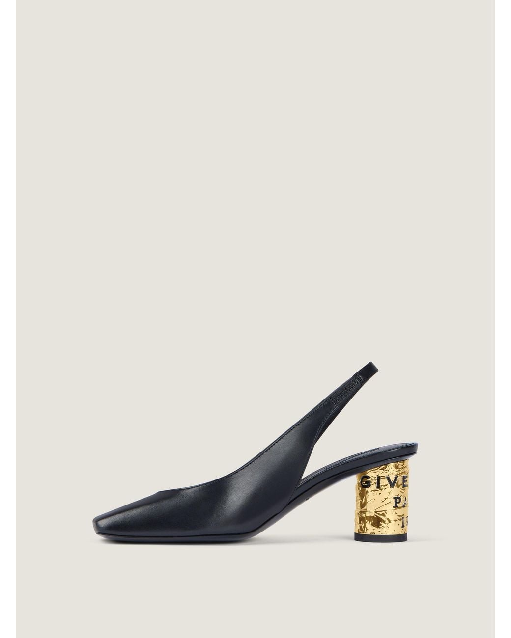 Givenchy Natural Givenchy Slingback With-Foil Heel