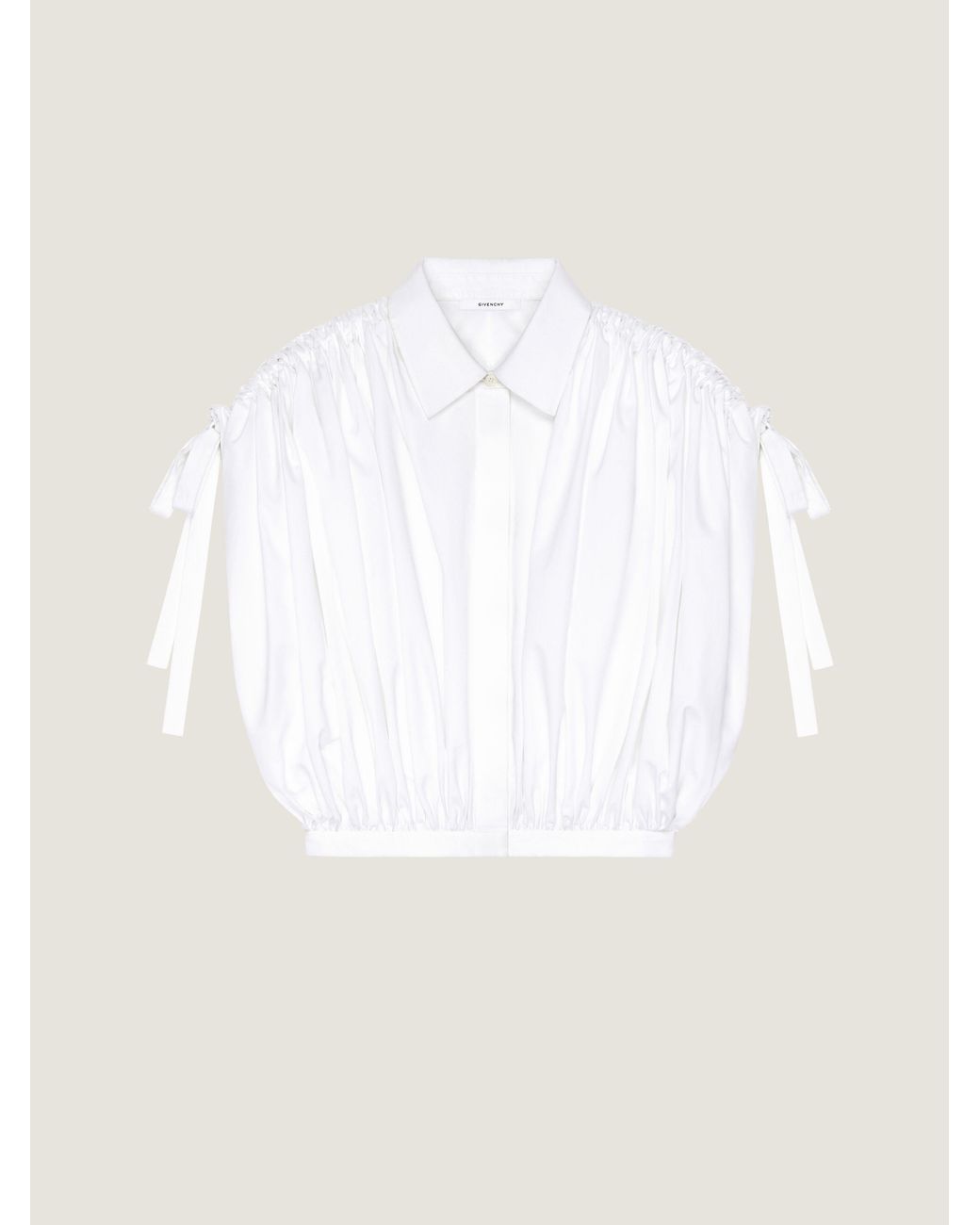 Givenchy White Cropped Shirt