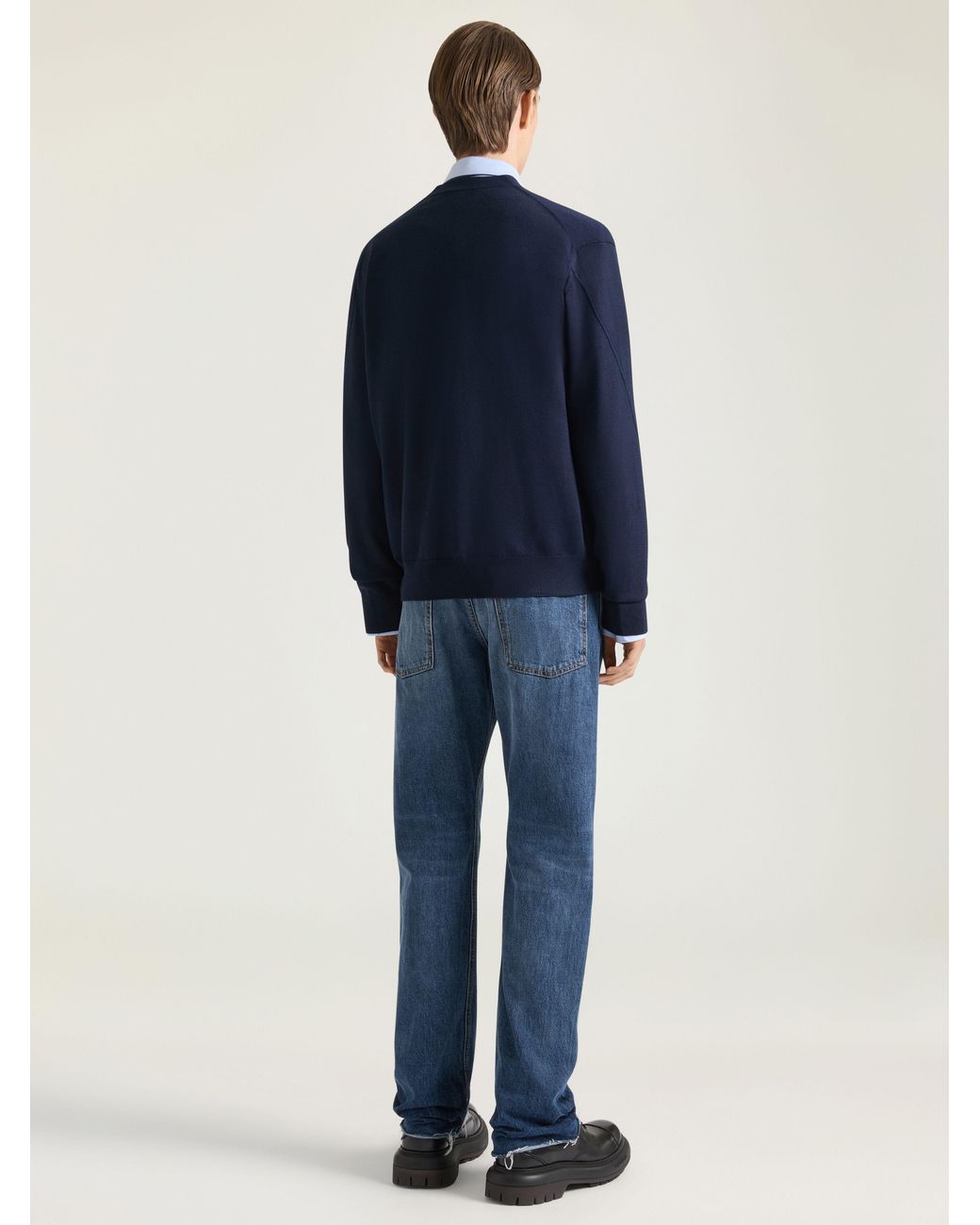 Givenchy Blue Couture Seam Cardigan for men