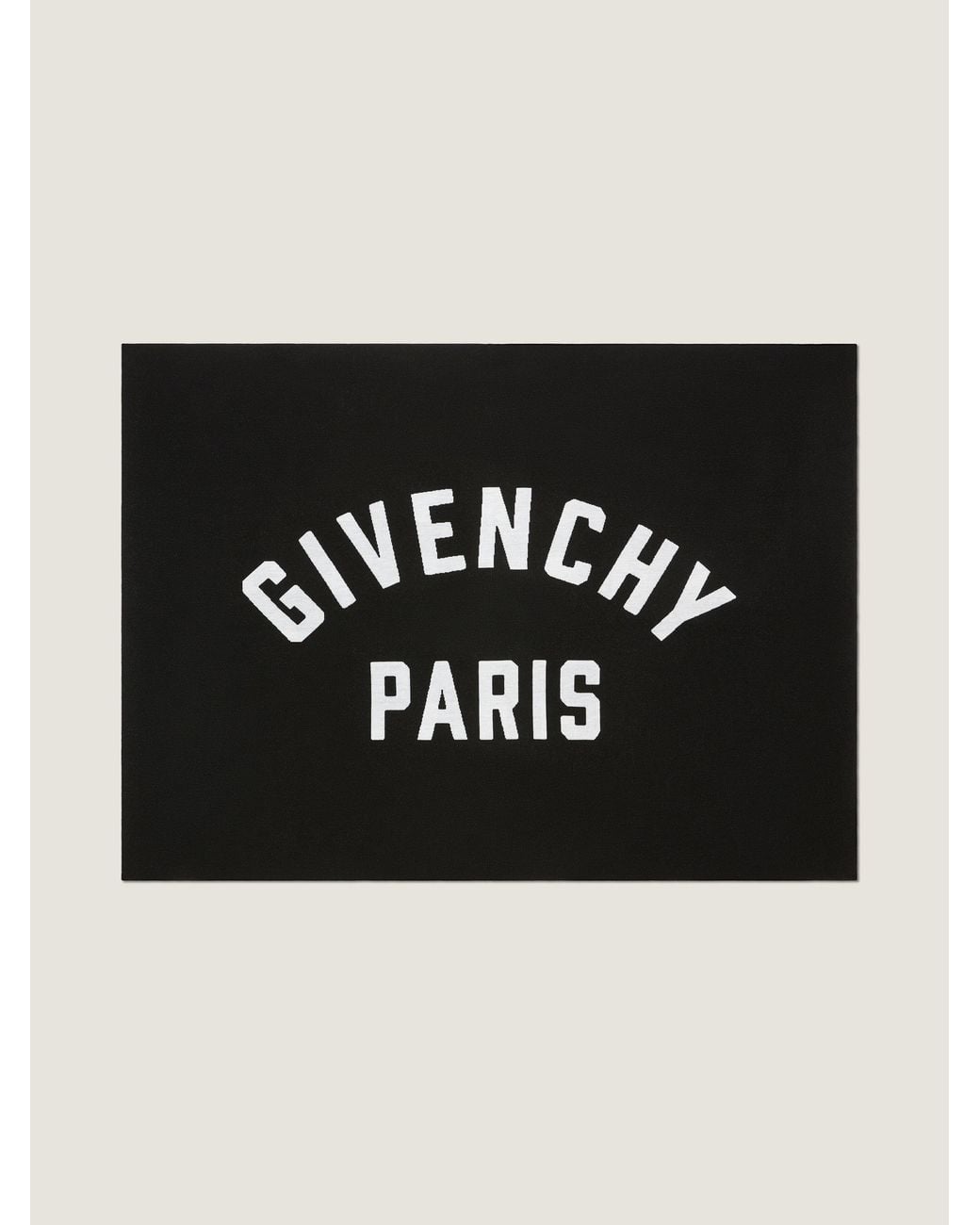 Givenchy Black Paris Double Sided Blanket for men