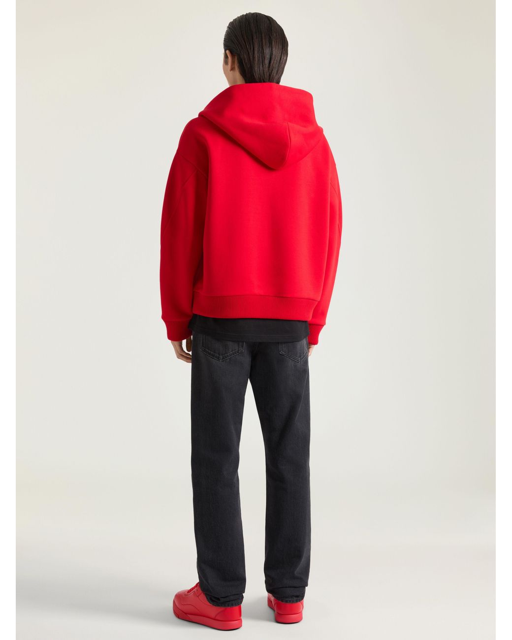 Givenchy Black Couture Seam Zipped Hoodie for men