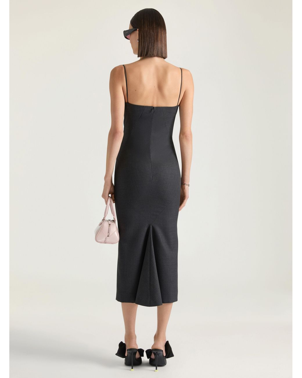Givenchy Blue Sliced Midi Dress