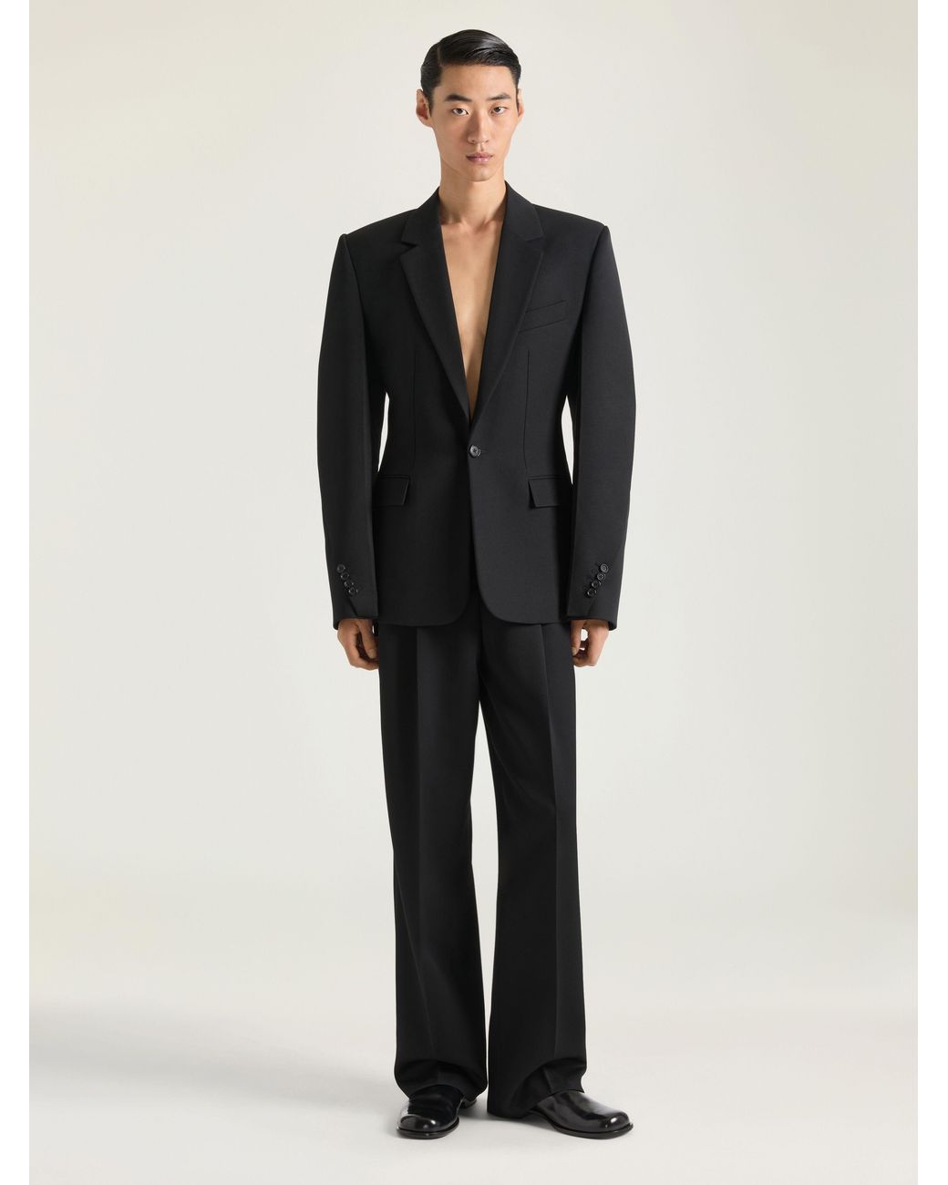 Givenchy Black Single-Breasted Form Fit Jacket for men
