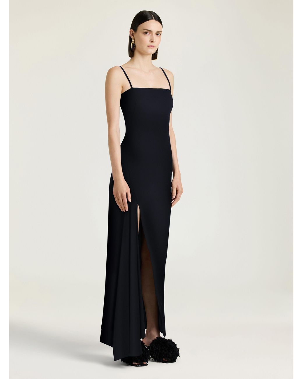 Givenchy White Sliced Long Slashed Dress
