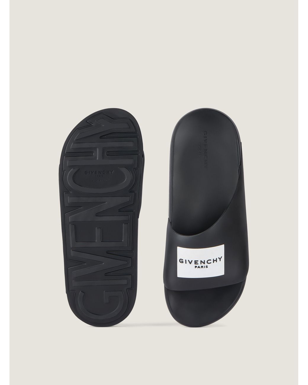 Givenchy White Label Slide Mules for men