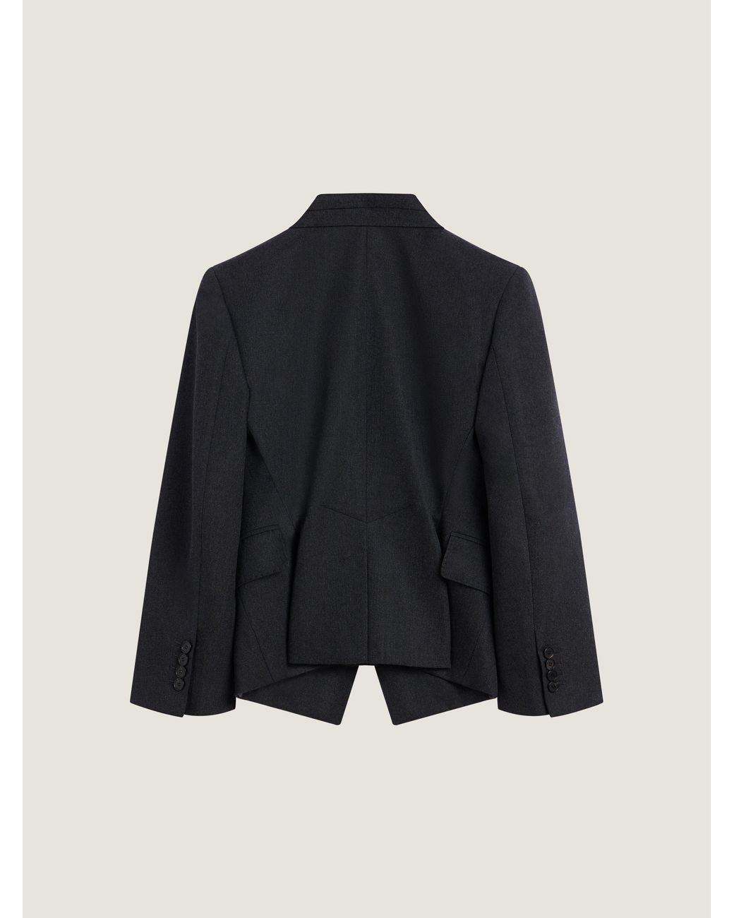 Givenchy Blue Reverse Lapel Jacket