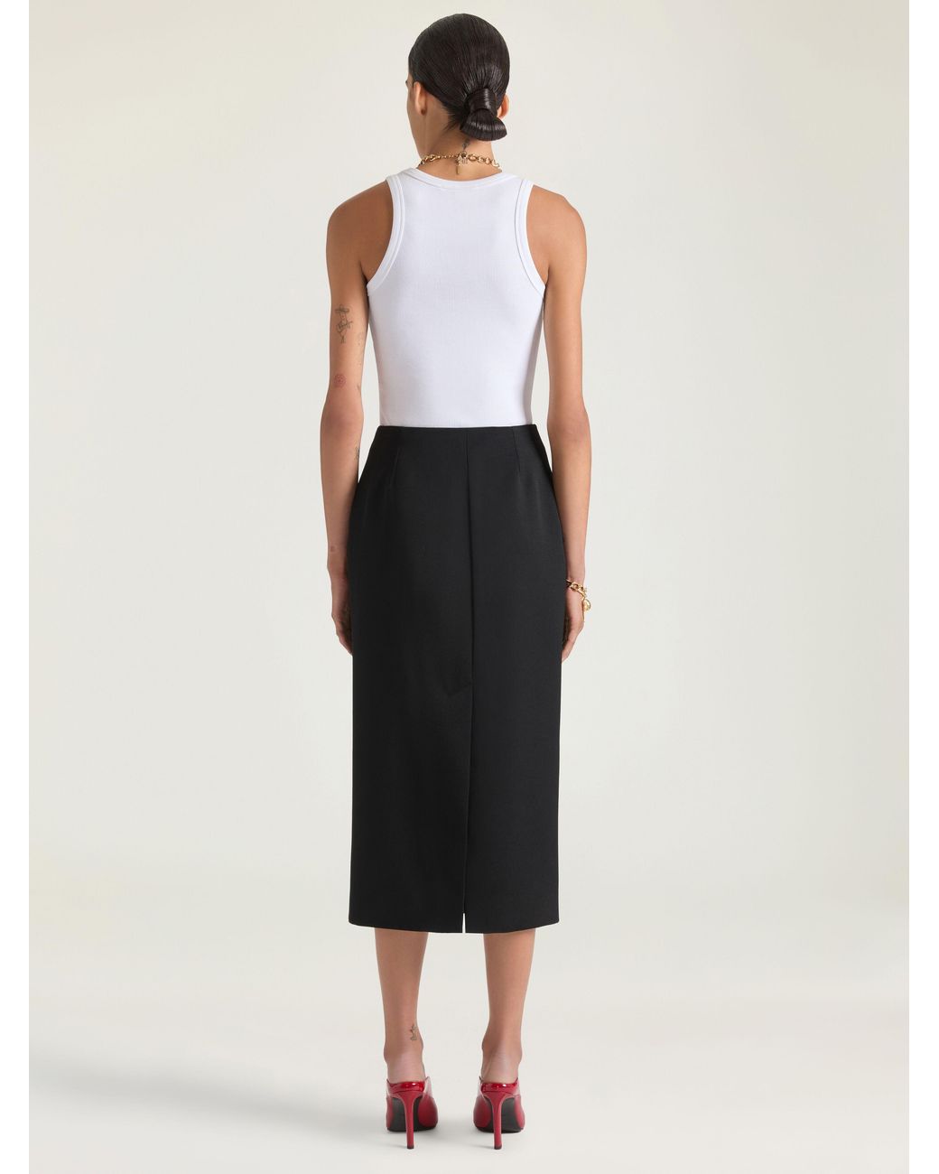 Givenchy White Slim Fit Tank Top