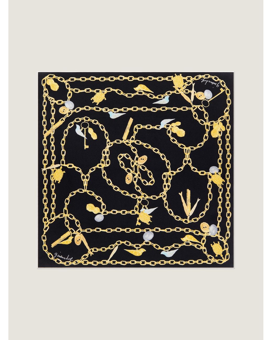 Givenchy Black Lucky Charms Small Square