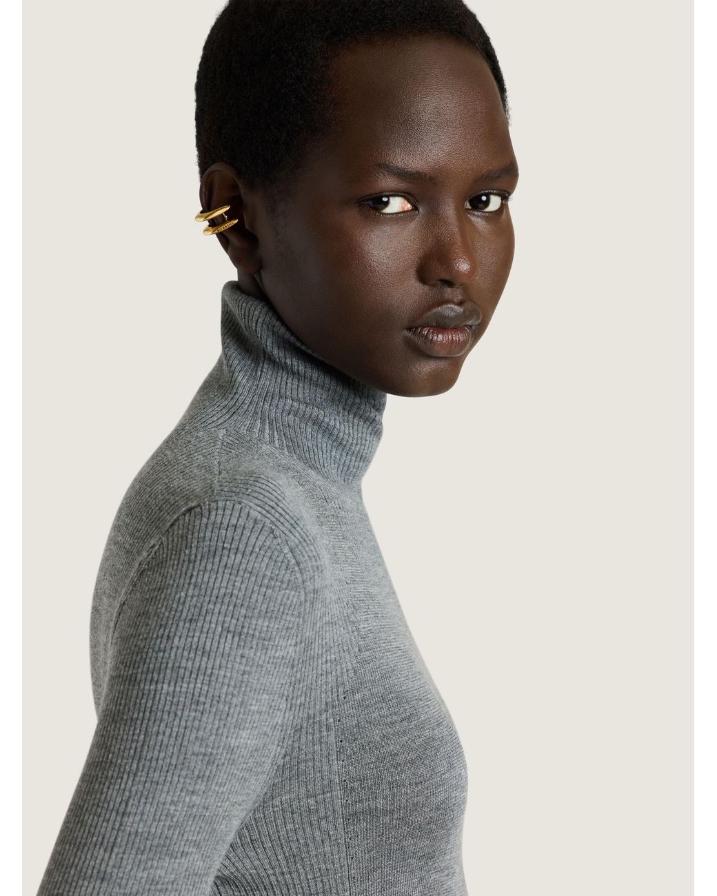Givenchy Gray Turtleneck Sweater