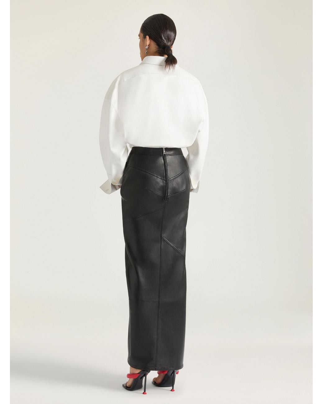 Givenchy Black Long Wrapped Skirt