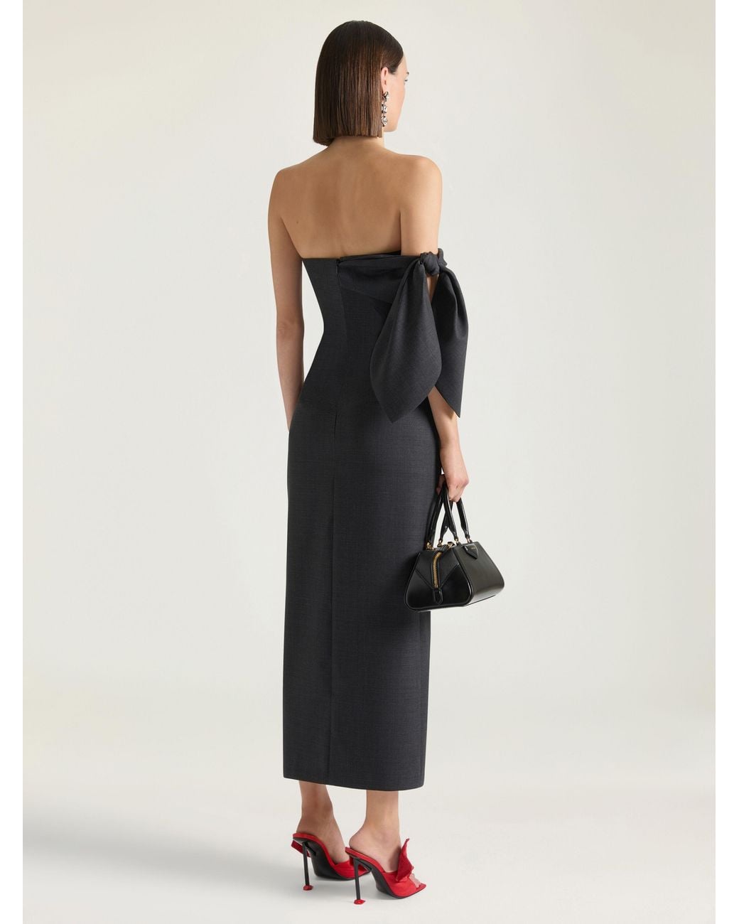 Givenchy Black Long Bustier Dress