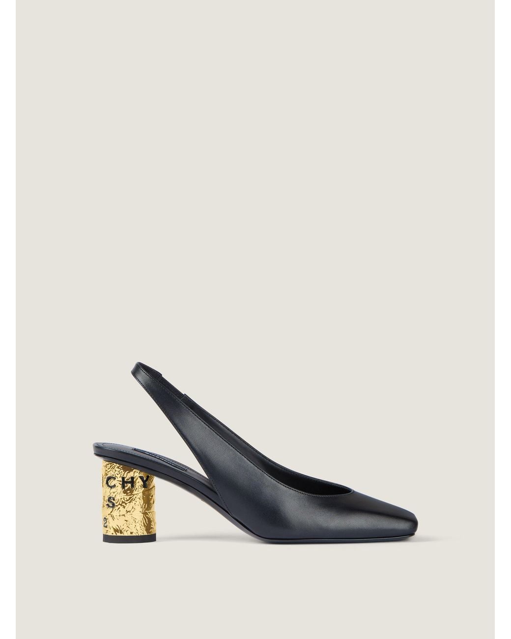 Givenchy Natural Givenchy Slingback With-Foil Heel