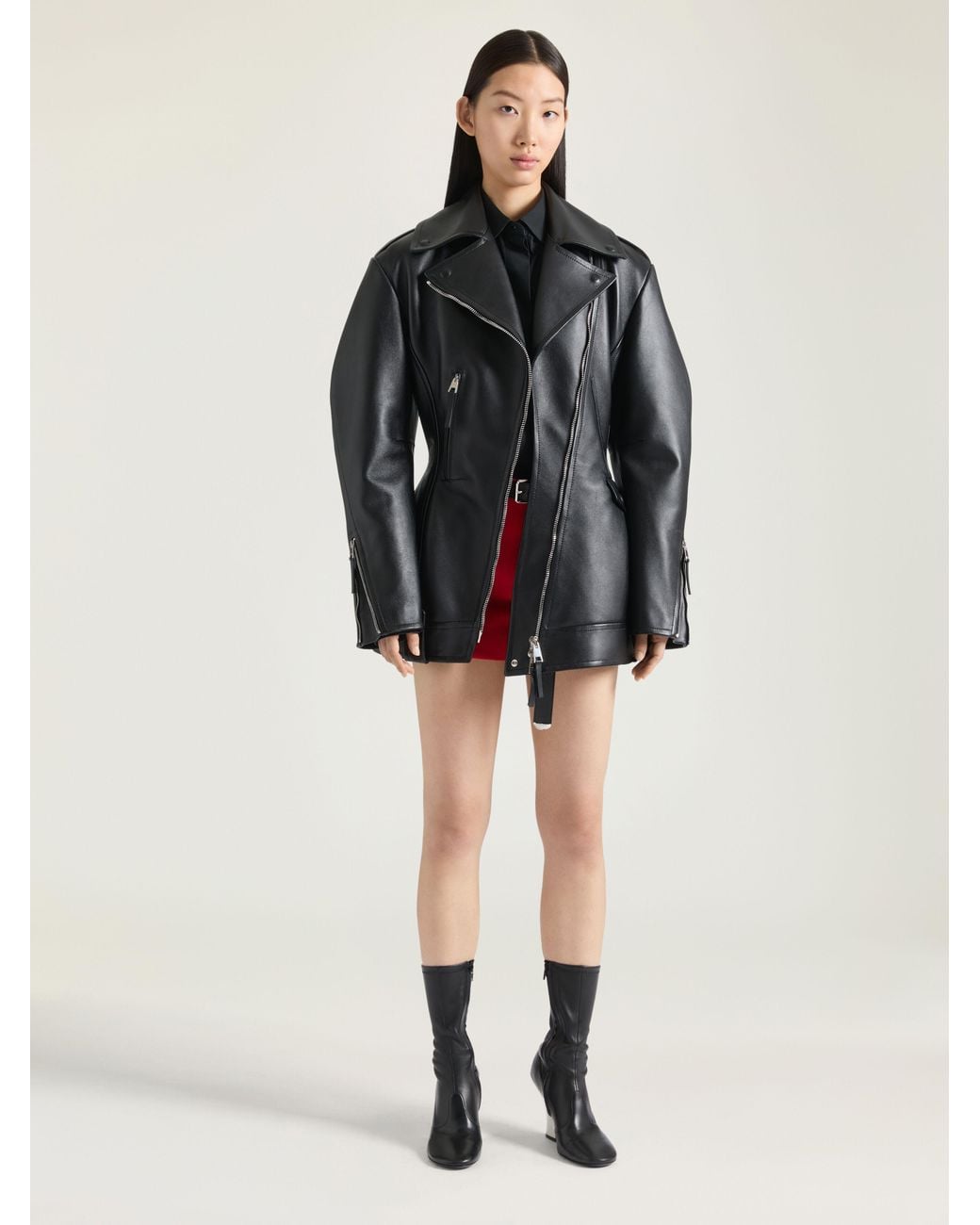 Givenchy Black Cinched Biker Jacket