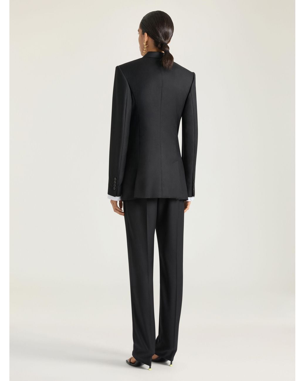 Givenchy Blue Double-Breasted Striped Jacket