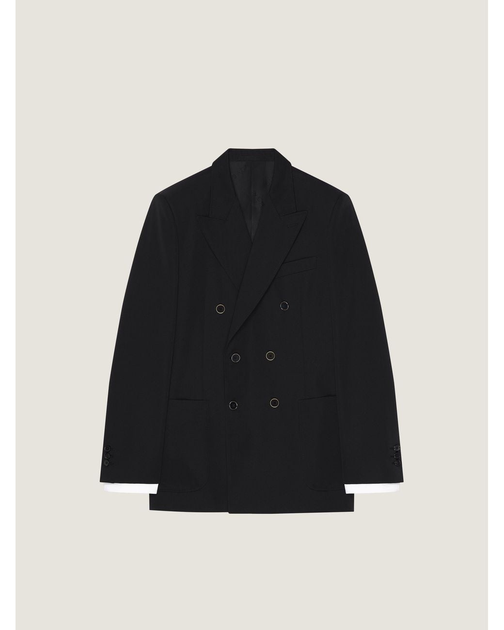 Givenchy Black Double-Breasted Slim Fit Jacket for men